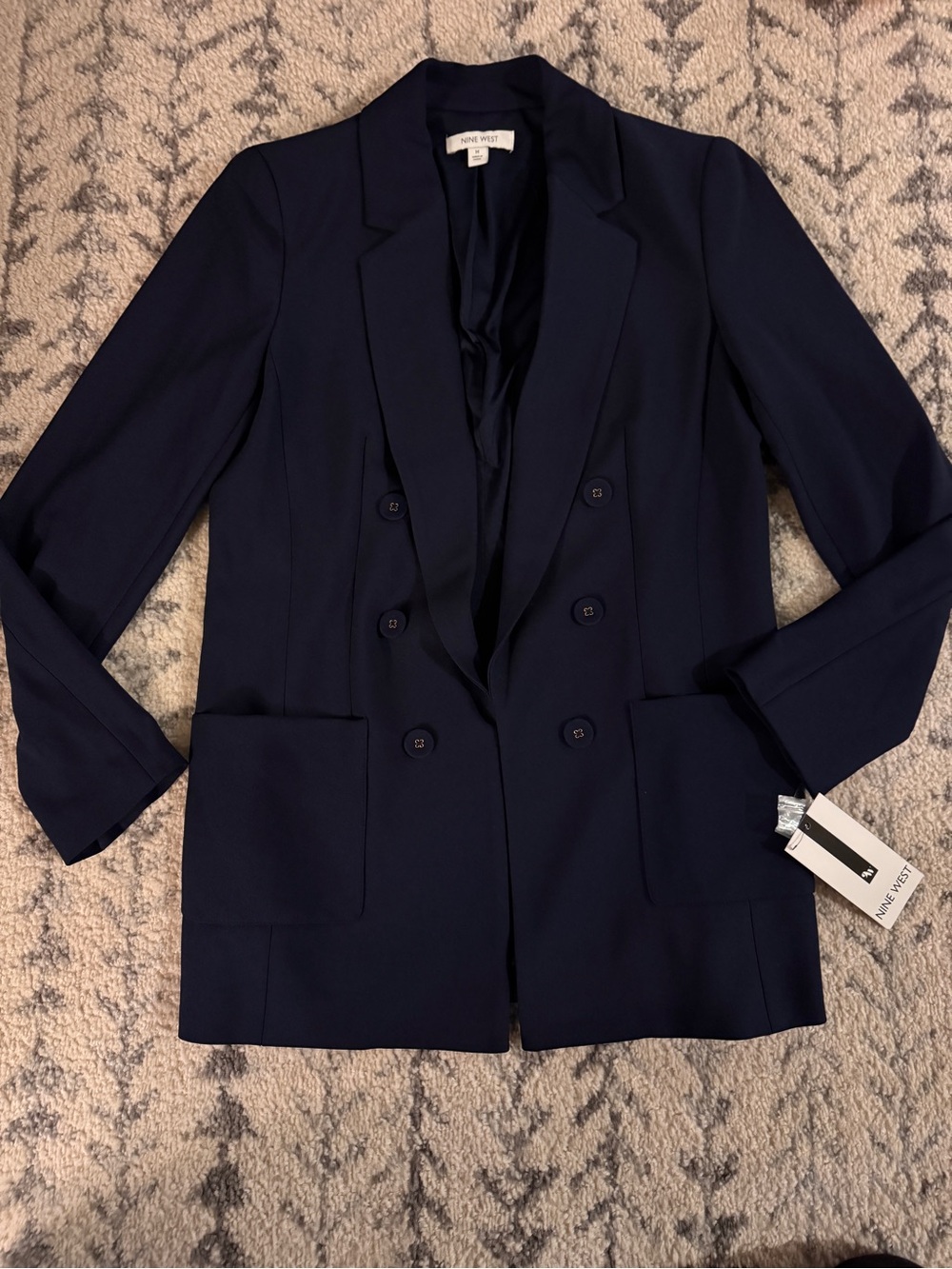 NWT - Navy Nine West Blazer, size M